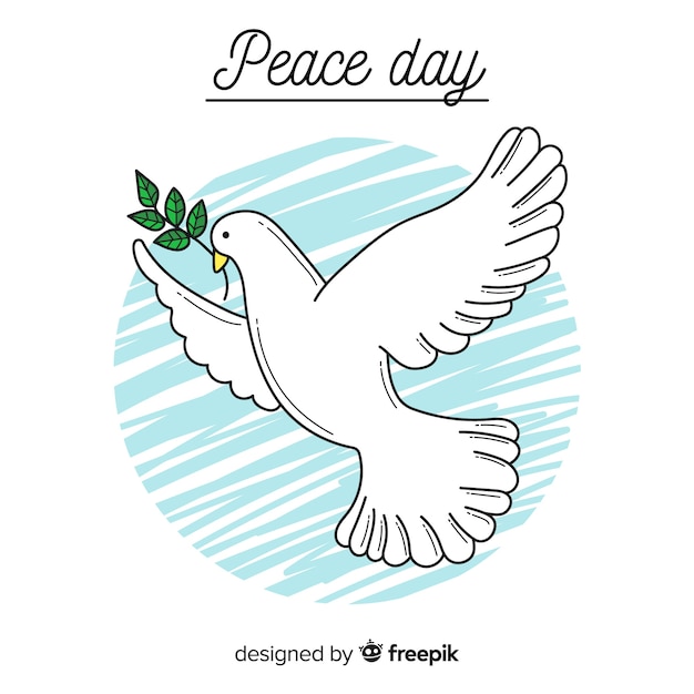 Vecteur gratuit belle journée de fond de la paix