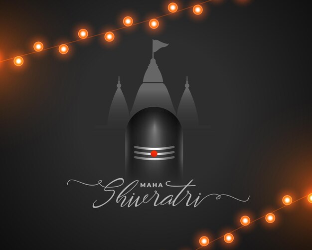 Vecteur gratuit belle joyeuse maha shivratri souhaite le design d'arrière-plan