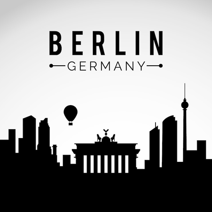 Vecteur gratuit berlin skyline