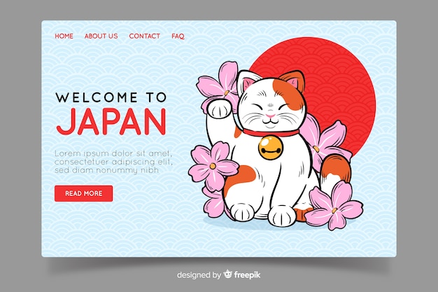 Bienvenue Sur La Page De Destination Du Japon