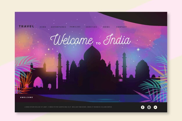 Bienvenue Sur La Page De Destination De L'inde