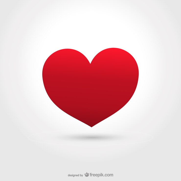Vecteur gratuit big coeur rouge
