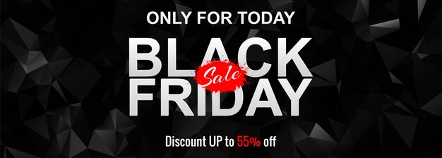 Black Friday Affiche ou promotion de vente de bannière