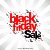 Vecteur gratuit black friday lettrage des ventes