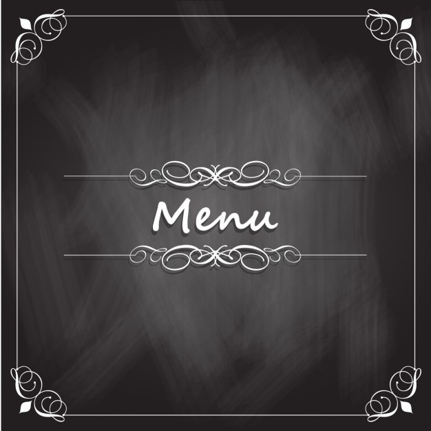 Vecteur gratuit blackboard menu de restaurant