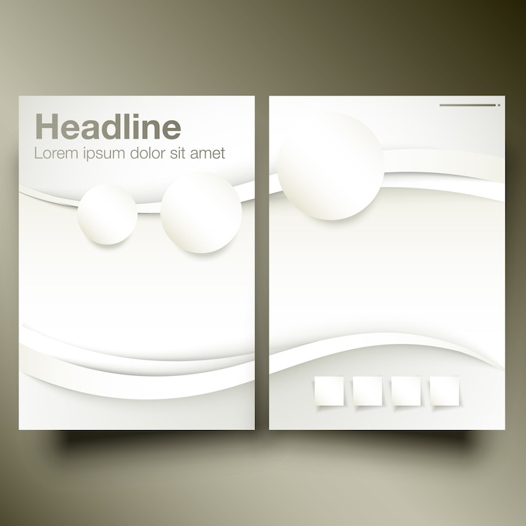 Blanc brochure modèle