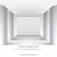 Vecteur gratuit blanc chambre studio