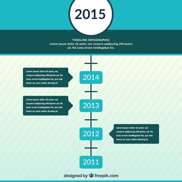 Vecteur gratuit bleu calendrier infographie