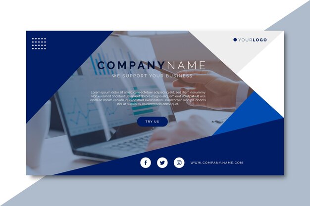 Blog de bannière d'entreprise