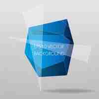 Vecteur gratuit blue abstract background forme