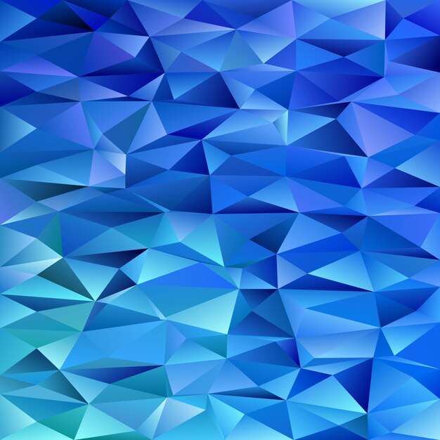 Blue geometrical abstract triangle background - polygone illustration vectorielle à partir de triangles colorés