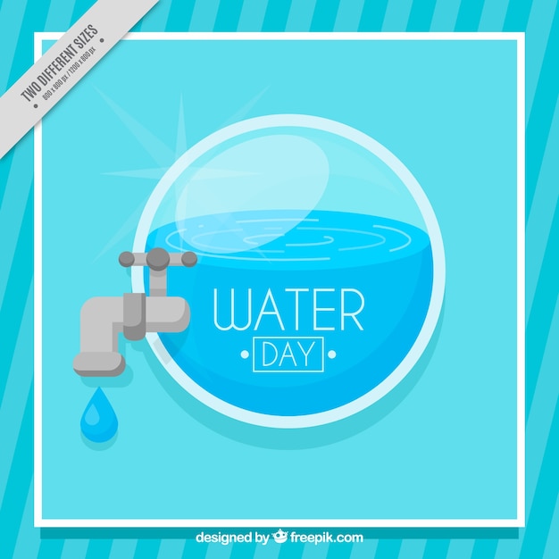 Blue water day background