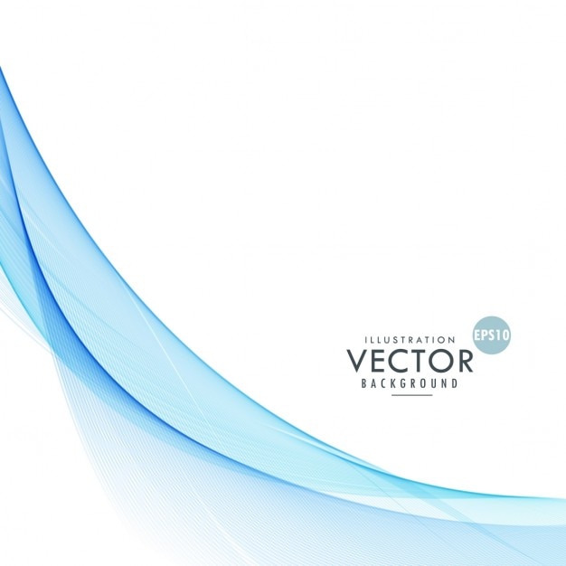 Vecteur gratuit blue wave background design