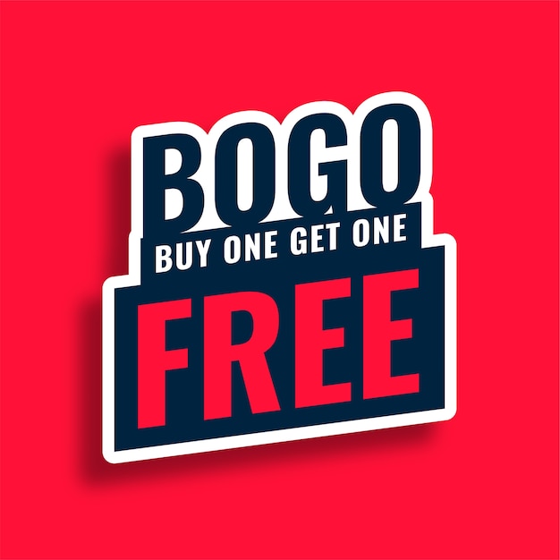 Bogo achetez-en un obtenez une bannière de vente gratuite