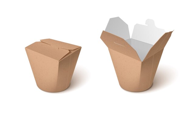 Boîte en carton à emporter pour les nouilles