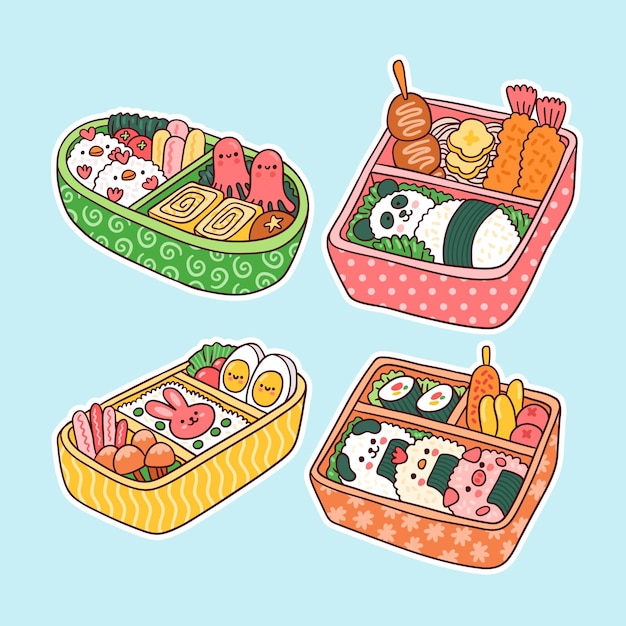 Boîte à Lunch Japonaise Bento Umeboshi Kawaii