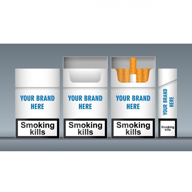 Vecteur gratuit boîtes de tabac