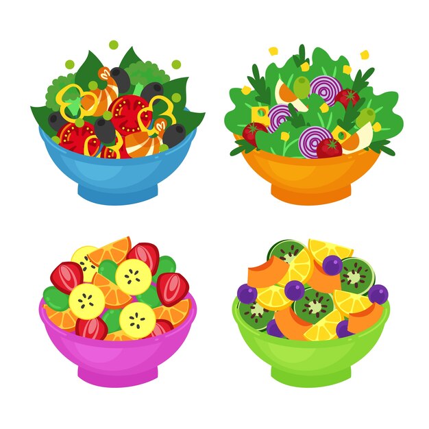 Bols à fruits et à salade