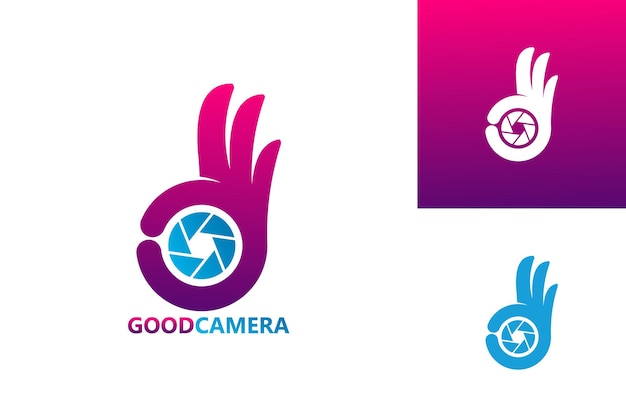 Bon appareil photo logo template design vecteur, emblème, design concept, symbole créatif, icône