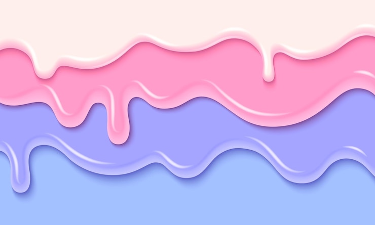 Vecteur gratuit bonbons ou crème glacée de couleur pastel