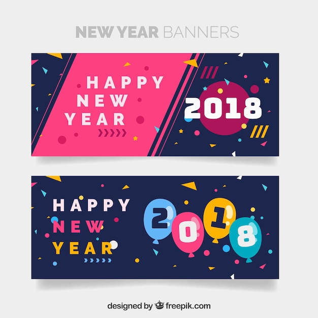 Bonne Année 2018 Bannières