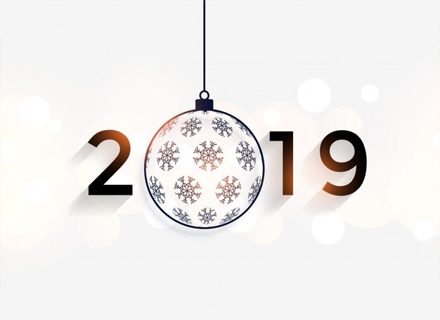 Bonne année 2019 fond décoratif
