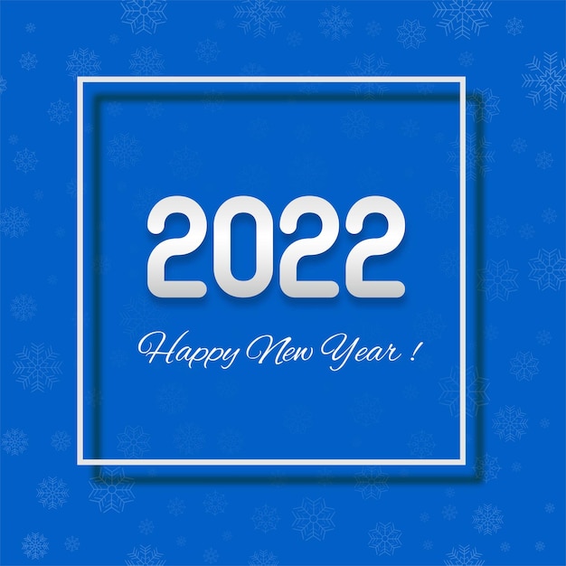 Bonne Année 2022 Carte Vacances Fond Brillant