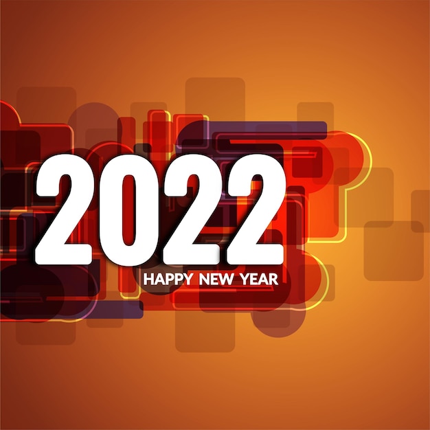 Bonne Année 2022 Vecteur De Fond Moderne Décoratif