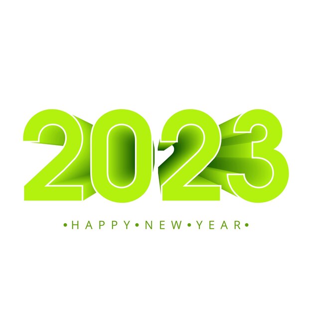 Bonne année 2023 carte vacances avec fond blanc