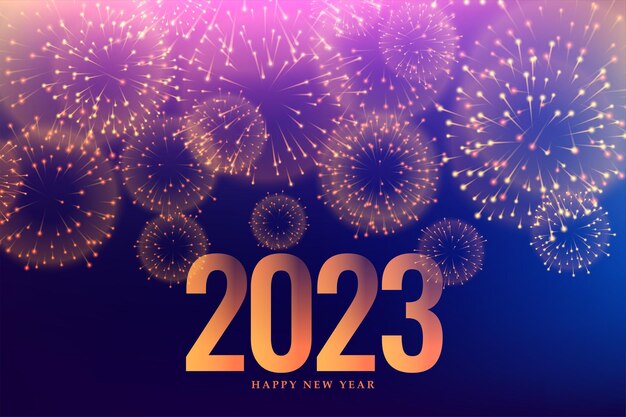 Bonne année 2023 grand fond de célébration