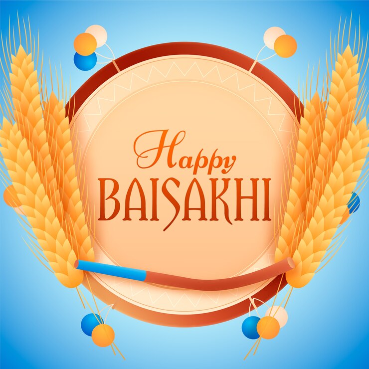 Vecteur gratuit bonne décoration de baisakhi