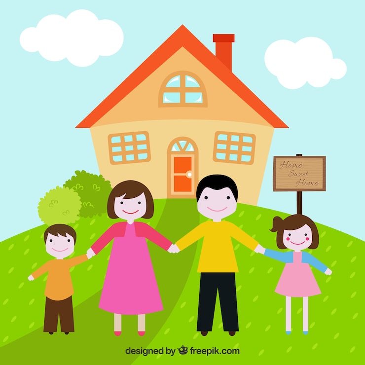 Vecteur gratuit bonne illustration de la famille