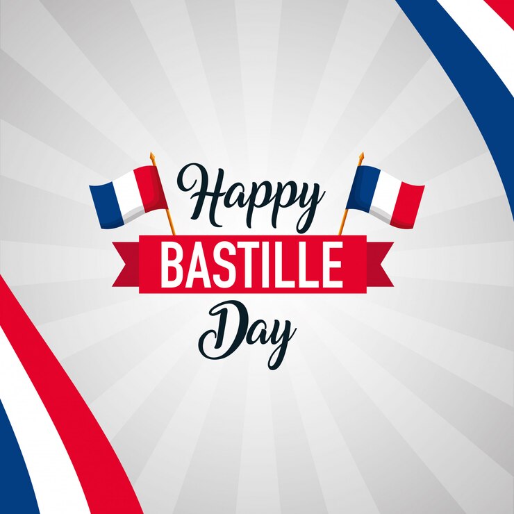 Vecteur gratuit bonne journée de la bastille.