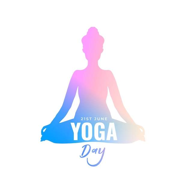 Vecteur gratuit bonne journée internationale de yoga fond d'immunité et de bien-être
