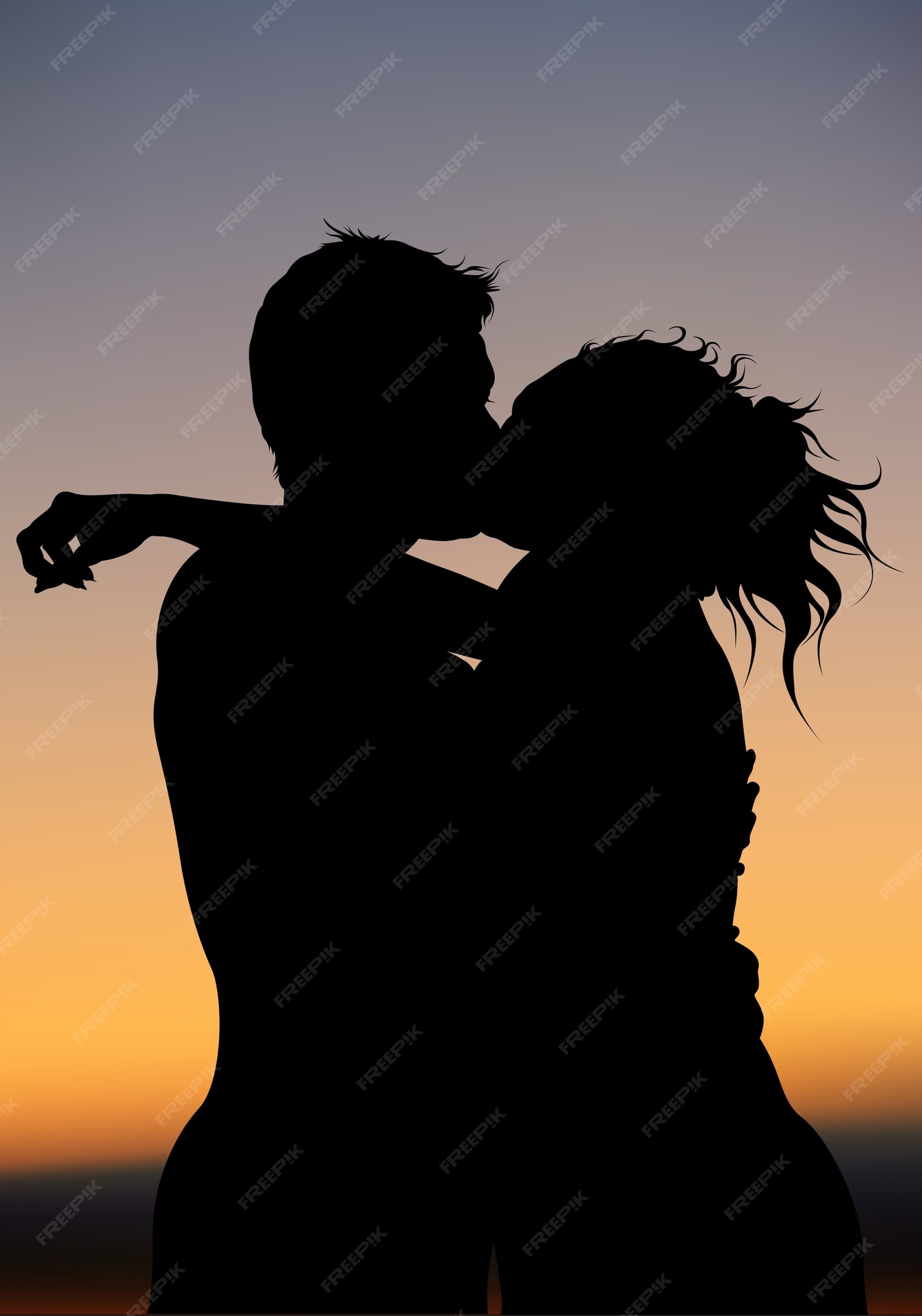 Bonne Nuit Bisous Vecteur Premium