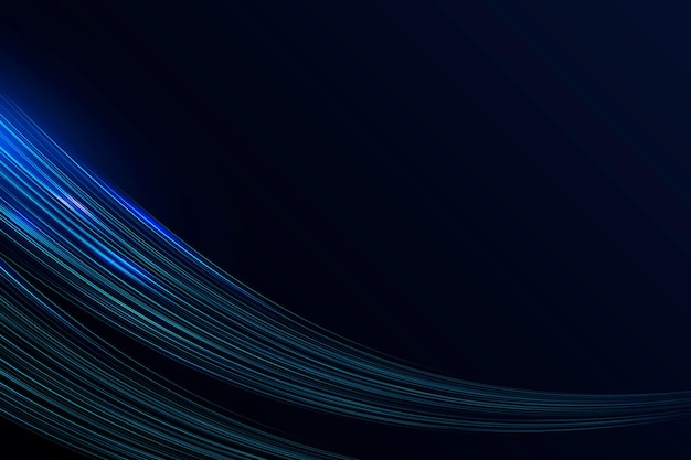 Bordure bleue futuriste fond de vague de néon rougeoyant