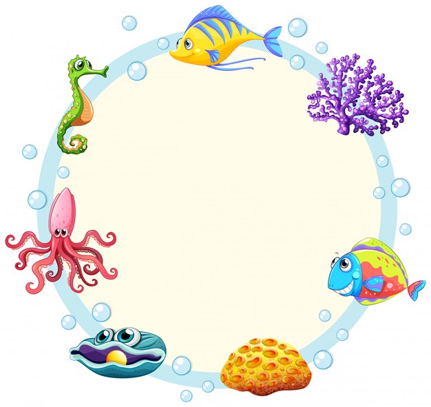 Bordure de créature marine