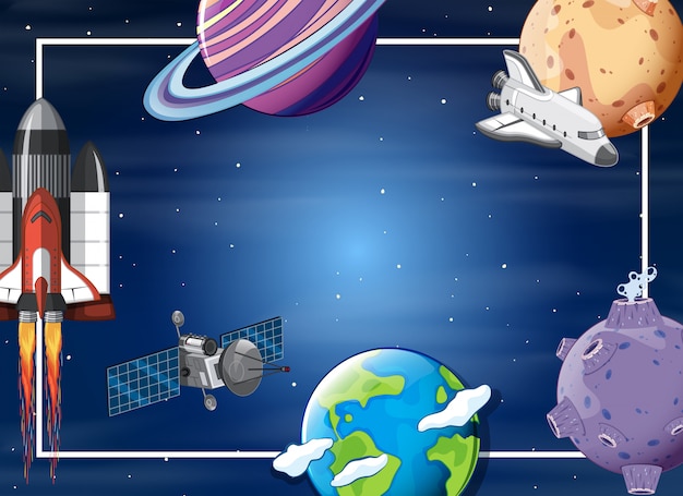 Une bordure d&#39;élément d&#39;espace