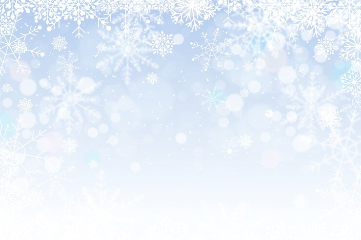 Vecteur gratuit bordure de flocon de neige réaliste