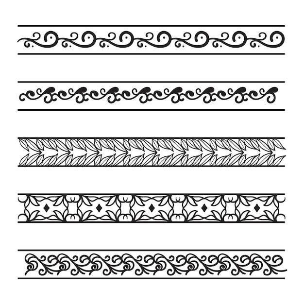 Vecteur gratuit bordure grecque design plat dessiné à la main