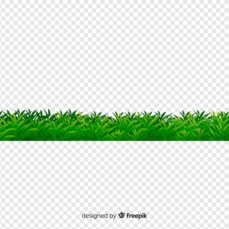 Vecteur gratuit bordure de style réaliste d&#39;herbe