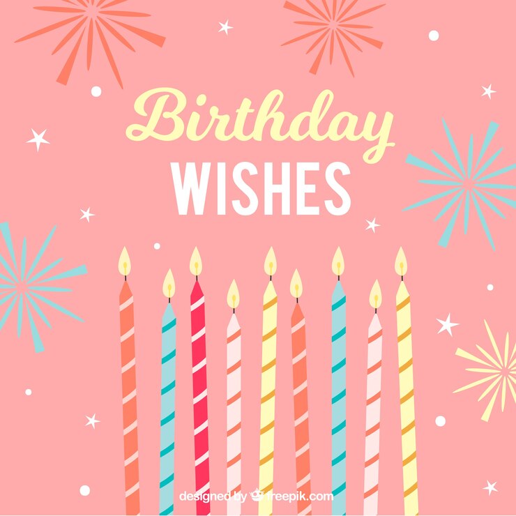 Vecteur gratuit bougies d&#39;anniversaire