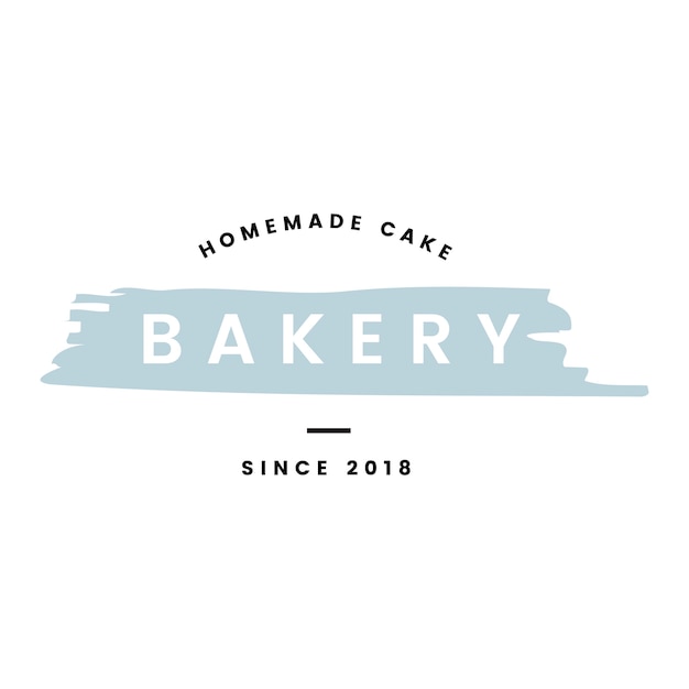 Vecteur gratuit boulangerie avec vecteur de logo de gâteaux faits maison