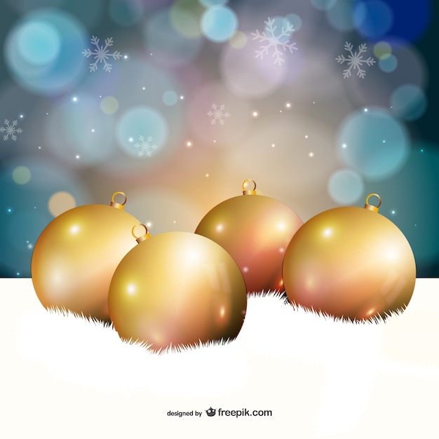 Boules de Noël fond