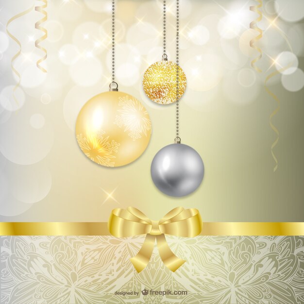 Boules de Noël or et d&#39;argent