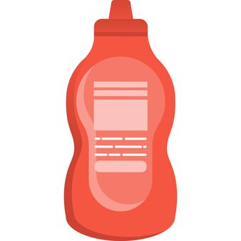 Bouteille de ketchup icône sauce vecteur condiment de ketchup