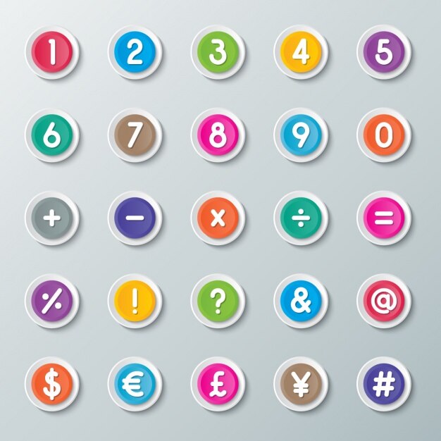 Boutons de la calculatrice