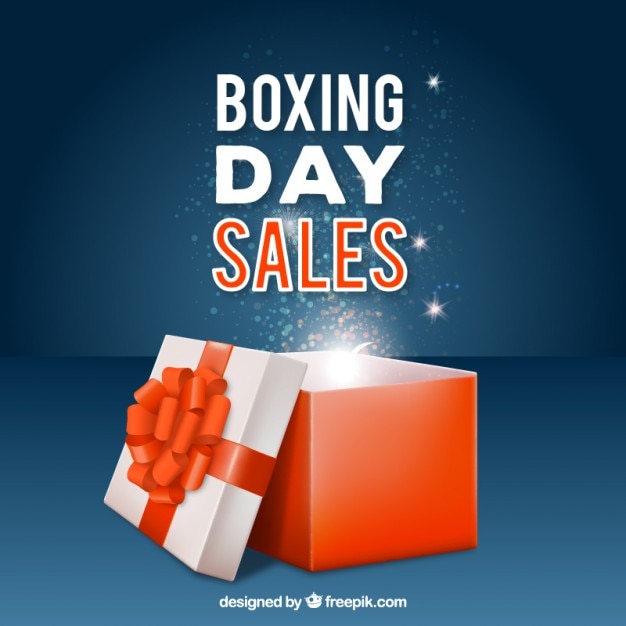 Vecteur gratuit boxing day vecteur vente