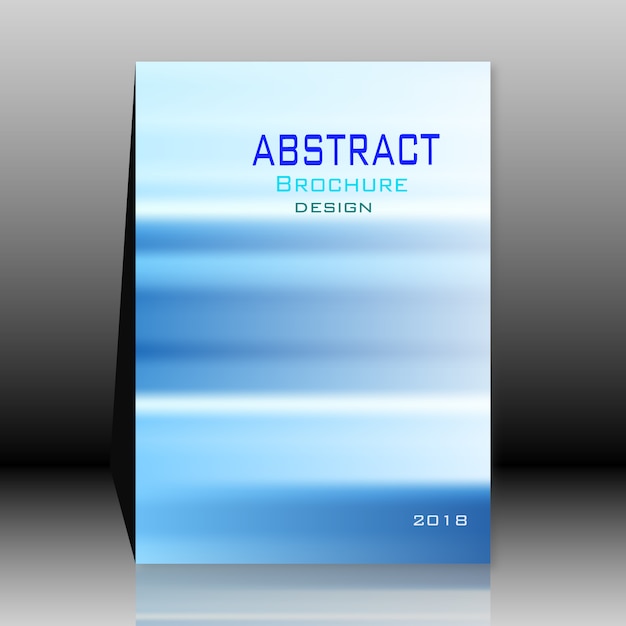 Brochure Abstraite Bleue