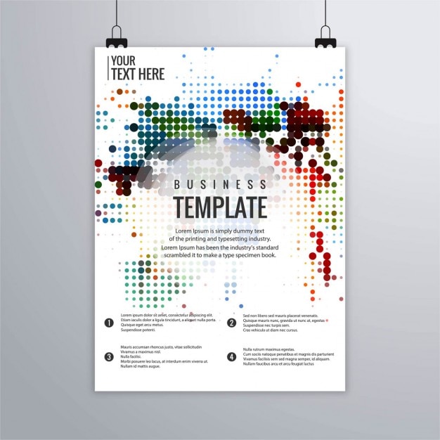 Vecteur gratuit brochure d&#39;affaires colorful